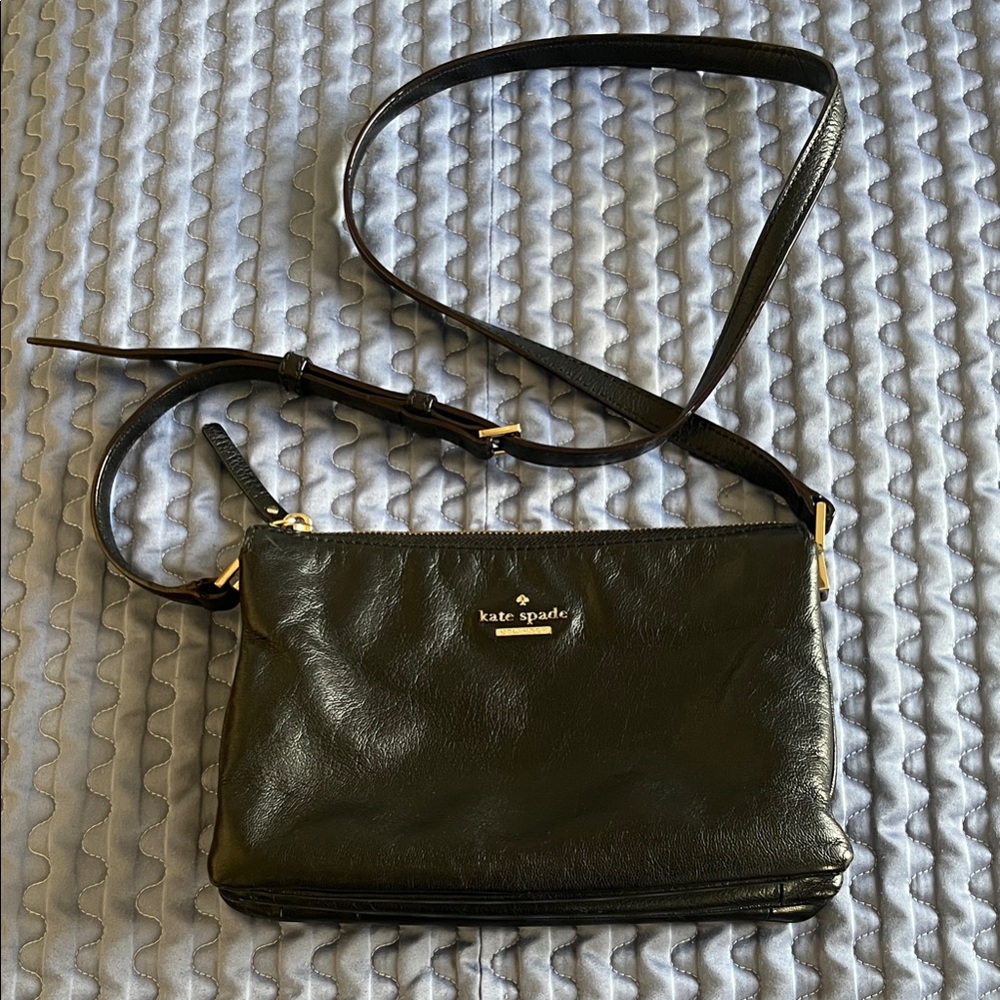 Kate Spade Elegant Leather Black Crossbody Bag